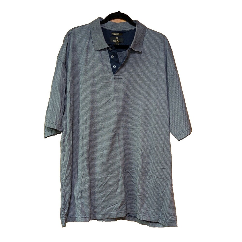 Gary Player Men’s Polo 2ply Double Mercerized Moisture Wicking 100% Cotton Sz 3x
